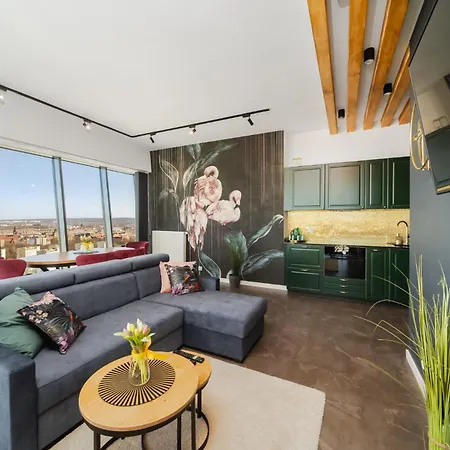 Hanza Tower No 2210 - 22nd Floor, Swimming Pool, Jacuzzi, Panorama View Apartment Szczecin