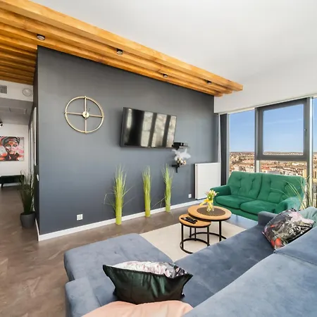 Ans Hanza Tower - 22nd Floor With View, Swimming Pool, Sauna, Jacuzzi, Viewing Terrace Διαμέρισμα Στσέτσιν