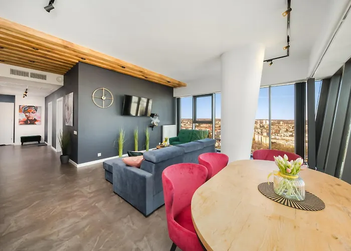 Ans Hanza Tower - 22nd Floor With View, Swimming Pool, Sauna, Jacuzzi, Viewing Terrace * Щецин